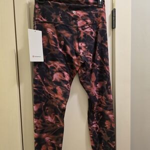 lululemon athletica Womens Leggings - Pink and Black Pattern